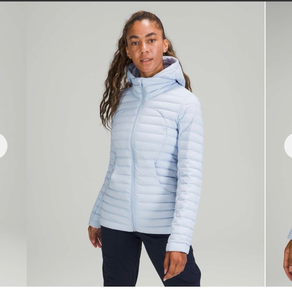 Lululemon Athletica Light Blue Puffer Jacket